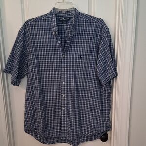 Ralph Lauren Navy Plaid Men's Shirt